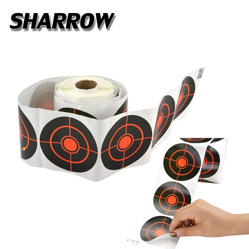 3inch Self-adhesive Target Paper Splash Ring Sticker Fit Dart Bow Camping Practicing Outdoor Hunting Bow And Arrow Accessories 180w 32 led work light bar 2pcs 4d 3inch cube pods with rgb halo ring multi color change over 72 chasing rf wireless remote