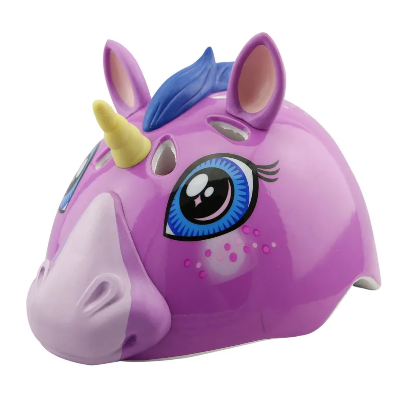 Pruprl Unicorn Детский велосипедный шлем для мальчиков и девочек открытый спортивный протектор велосипедный и Коньковый Спорт нарисованный шлем Дети высокой плотности безопасности детские шлемы - Цвет: Pruprl Unicorn