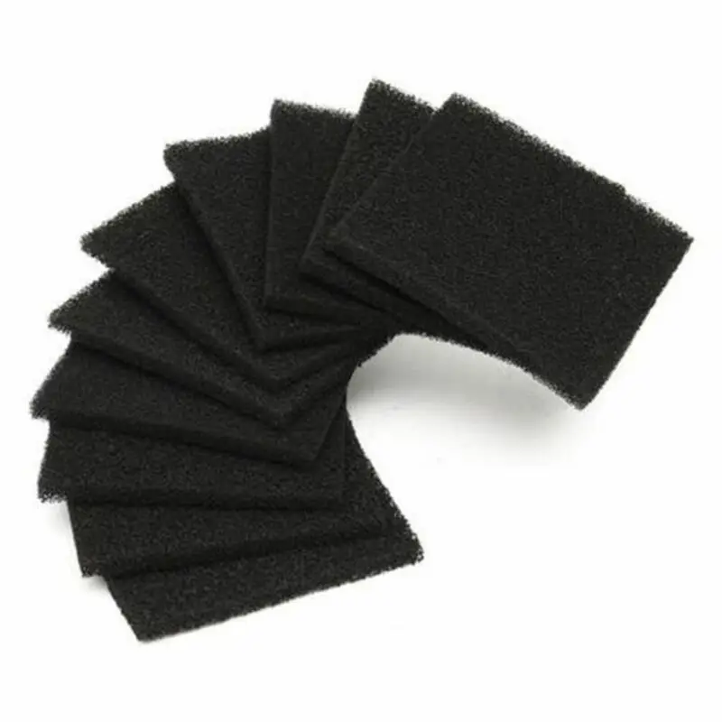 5-20Pcs Activated Carbon Filter Sponge Aquarium Fish Filter Box Water Pet Cage Filters Accessories Hole Aquarium Absorber water filter