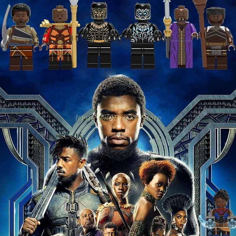 Черная пантера Erik Killmonger Okoye Мстители Endgame танос Супер Герои строительные блоки Марвел Капитан