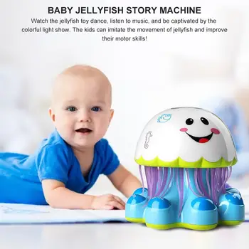 

Jellyfish Shape Baby Story Machine For Children's Early Leaning Education Fantasy Music Smart Touch Parent-child Games