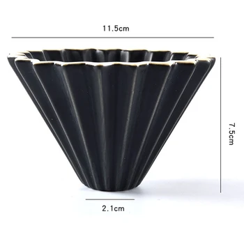 

Maker Coffee Dripper Filter Cups Pour Over Serving Reusable Drip Ceramics Origami StrainerBrewer