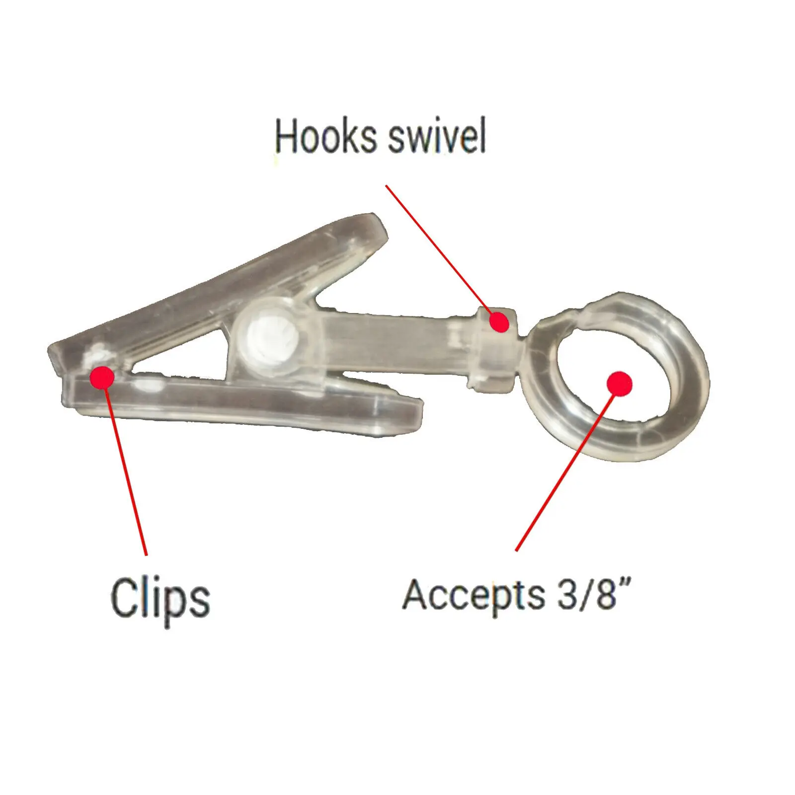RV/Trailer-Clear Klippy Klips/Clips-20 упаковка для тентов, баннеров