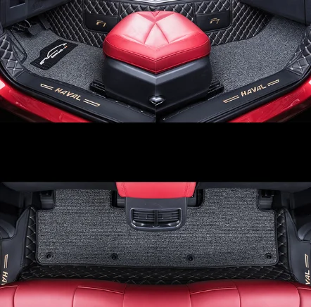 Проводные кожаные автомобильные коврики для maval F7 аксессуары для интерьера - Цвет: 1
