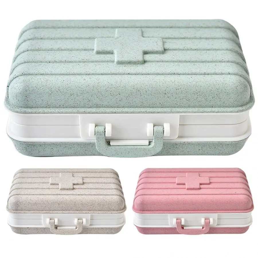 

Small 6 Grids Daily Portable Medicine Tablet Pills Candy Storage Box Organizer Case for Medicines Organizer
