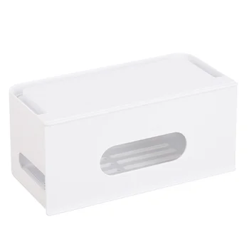 

1pc ABS Double Drawer Container Plastic Durable Cable Management Case for Arrangement Home Office
