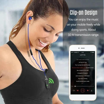 

Mini Wireless Receiver Music Audio Adapter Bt 5.0 Car Hands-Free Calls Kit Dual Link 3.5Mm Stereo Output Rechargeable for Car St