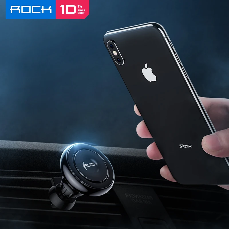 

Rock Vacuum Airbag Air Vent Car Mount For iPhone X XS Max XR Car Phone Holder for Samsung S9 Car GPS Phone Stand No Magnet