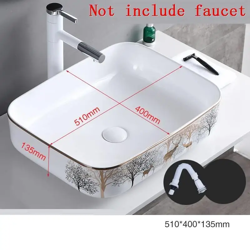 Version G Bassin черный бассейн для ванной комнаты Lavatorio Banyo Bacia De Lavagem Lavandino Lavabo Cuba Banheiro умывальник для ванной комнаты - Цвет: Version G