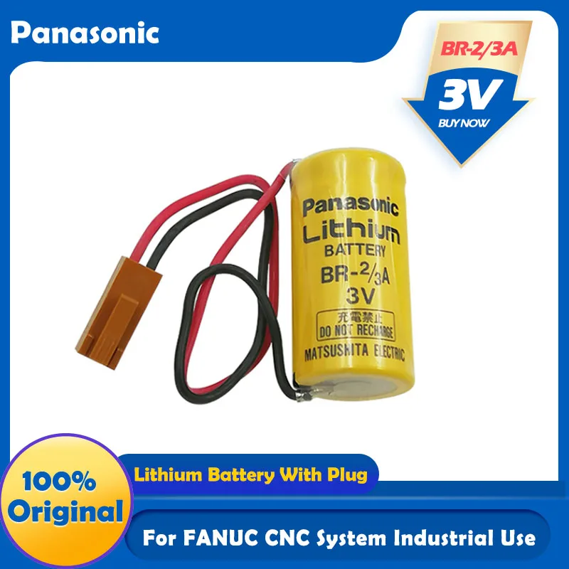 Panasonic 3V 1200mAh BR 2/3A замена литиевой батареи 2/3AG BR2/3AE2P CR17335 для Fanuc CNC системы PLC
