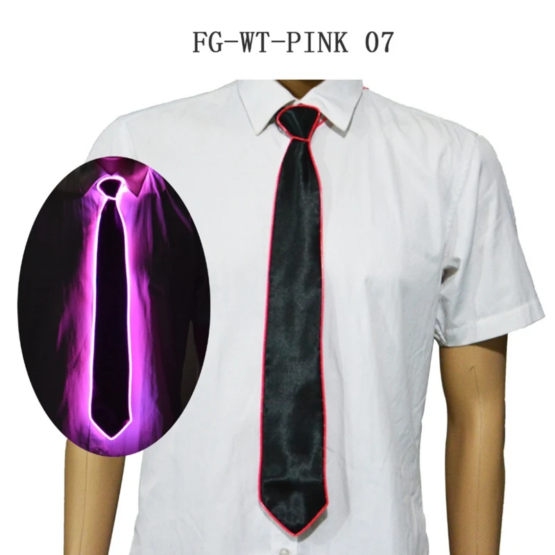 Цветной провод бабочка светящийся галстук светящийся для вечерние украшения DJ бар клуб косплей костюм Новинка вечерние платья Декор - Color: B