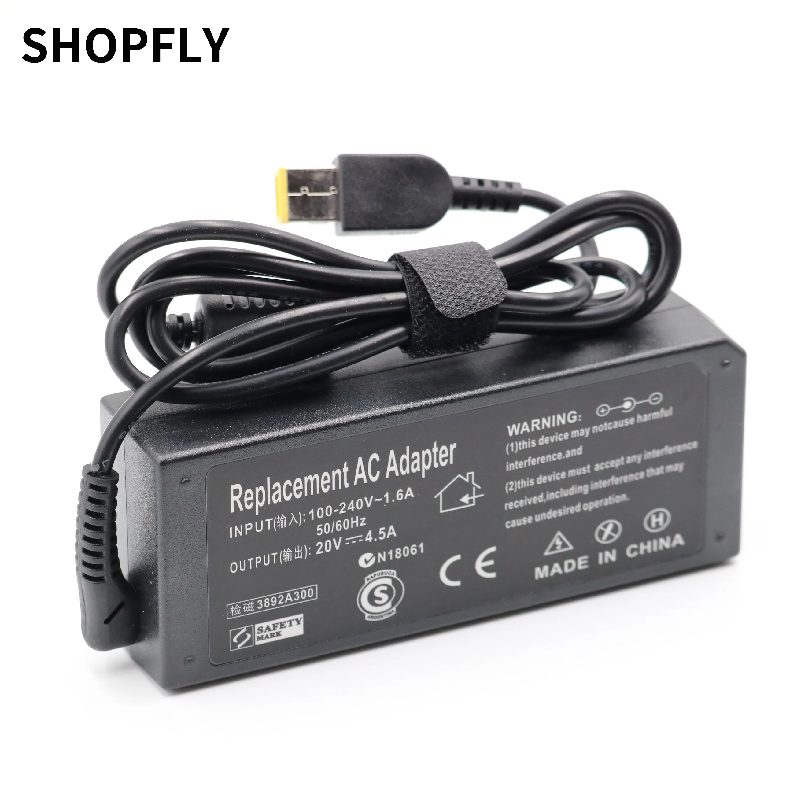 20V 4.5A 90W AC Adapter For Lenovo ThinkPad Laptop Charger Power Supply Cord 