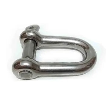 

Stainless Steel Safety Insurance Hook Hook Bearing Plate Type D Shackle 6mm Marine Hardware Accessories