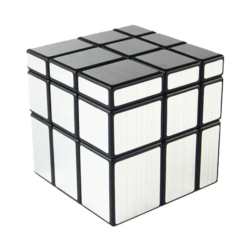 ShengShou 3x3x3 с глянцевым покрытием головоломка Кубик Рубика для профессионалов многоцветная ультра-гладкая кубар-Рубик на скорость 3x3 детские игрушки подарок - Цвет: Black Silver