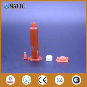 

High Quality Us Type Glue Dispensing UV Pneumatic Syringe Barrel/ Industrial Syringe 10cc/ml With Piston Stopper & End Cover