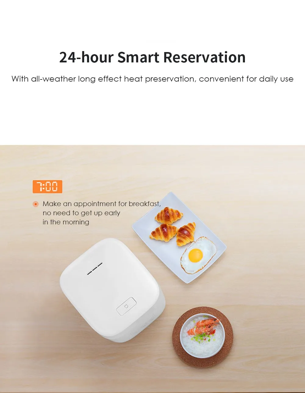 Xiaomi Mijia 1.6L Мини электрическая рисоварка светодиодный дисплей интеллектуальное назначение кухня маленькая рисоварка портативная рисоварка