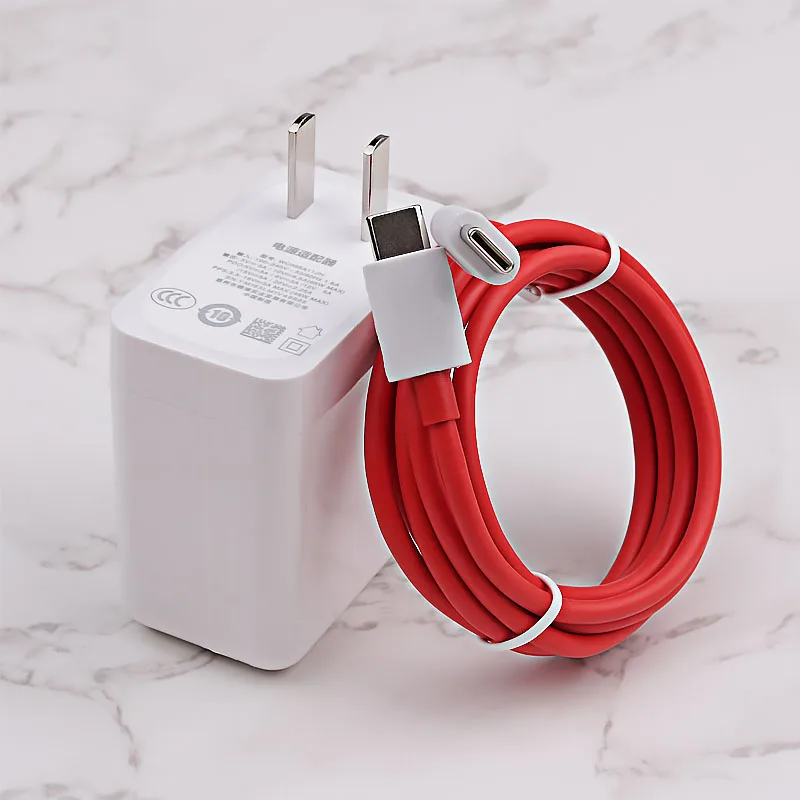 usb c 5v 3a Original OnePlus 8T Warp Charge 65 Power Adapter White EU US Warp Charger Type C To Type C Cable 65w One Plus 9 8 T 8 pro 7T quick charge usb c Chargers