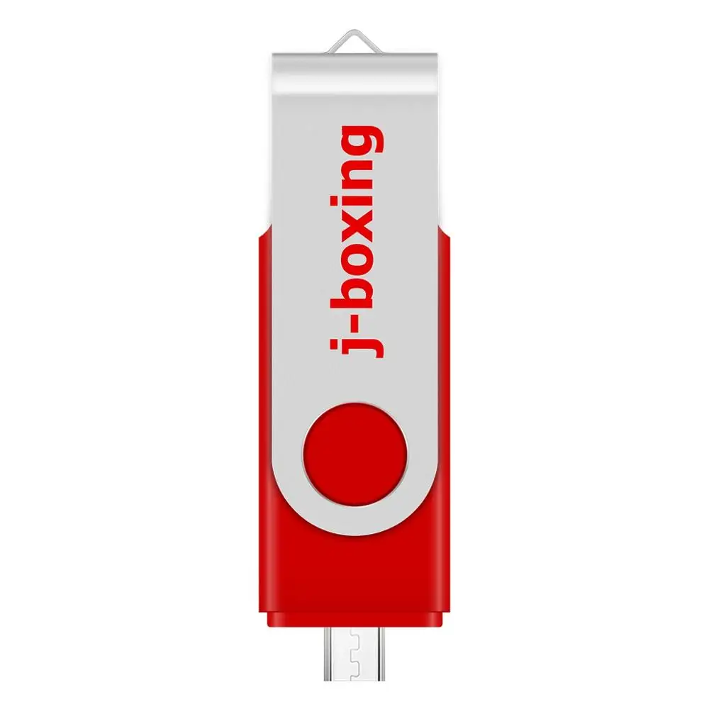 USB флеш накопитель J boxing OTG 64 ГБ 32 16 8 Micro 2 0 металлический поворотный диск для