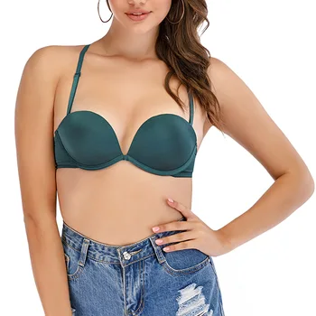 

New Fashion Sexy Bra For Women With Padded And Steel Ring Lingerie Push-up Bras Cross Strap Underwear Bralette