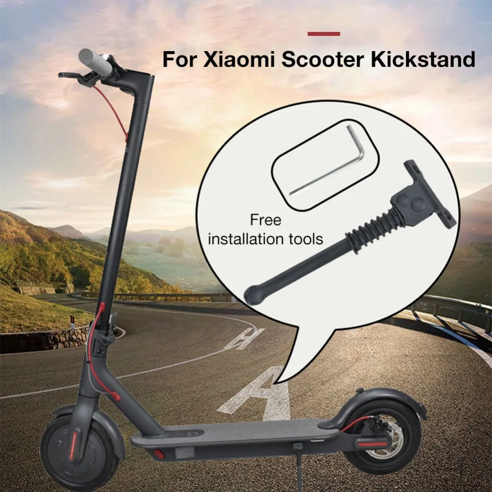 Kickstand High Hardness Alloy Steel Parking Stand with Installation Tool for Xiaomi M365 Electric Scooter Accessories