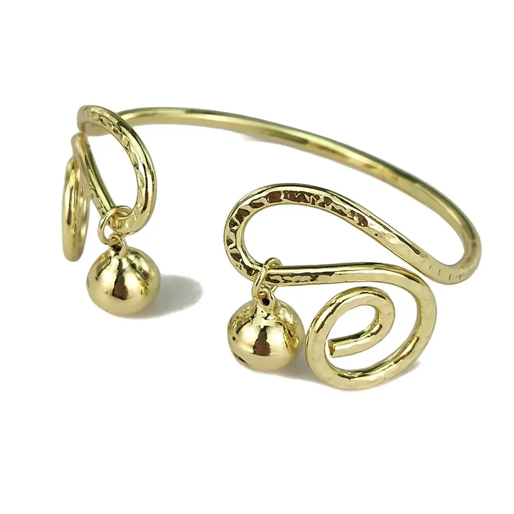 Alloy Small Bell Cuff Bangles Bracelets For Women 2022 Unique Design
