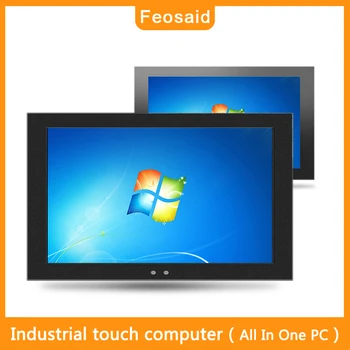 

Feosaid 23.6 inch embedded Industrial Resistive touch computer 24" mini PC Standard cabinet installati core I5 win7 win10 Linux