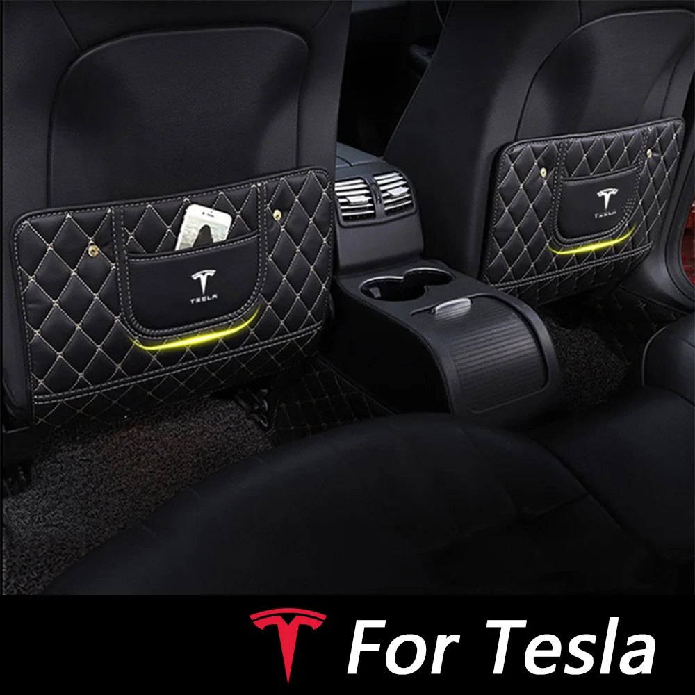 2 шт. автомобильный Противоскользящий мат для Tesla модель 3 Авто искусственная кожа внутренняя отделка украшения аксессуары автомобильный Стайлинг