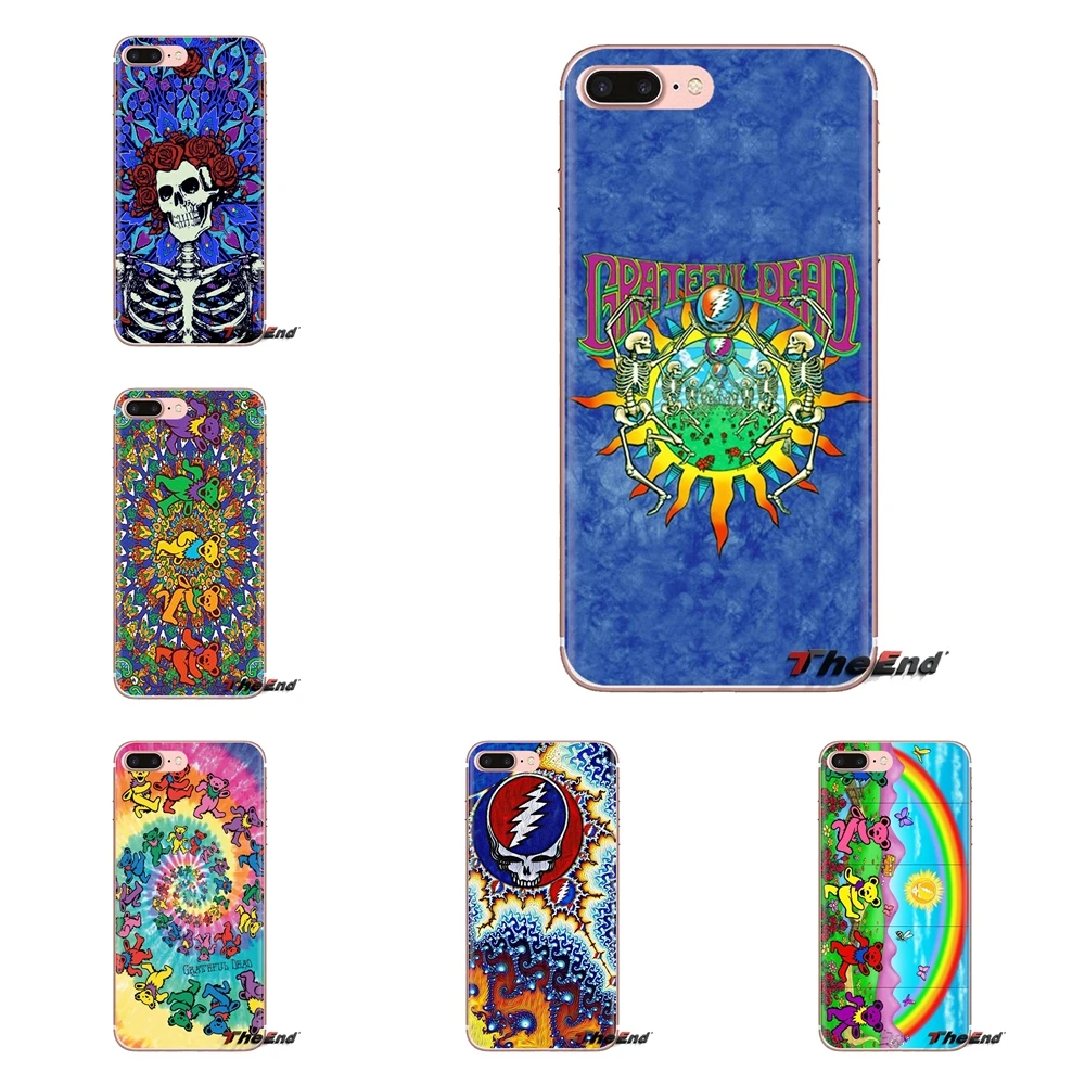 Silicone Phone Housing For Samsung Galaxy S3 S4 S5 Mini S6 S7 Edge S8 S9 S10 Plus Note 3 4 5 8 9 Pretty Band Music Grateful Dead |