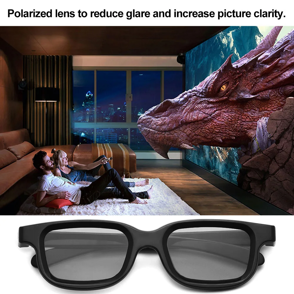 VQ163R поляризационные Пассивные 3D очки для 3D ТВ реальное 3D кино s для sony для Panasonic только для 3D кинематографический кинотеатр