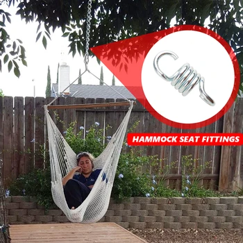

Hammock Chair Hanging Accessories Kit 650kg Loading Chair Swing Sturdy Steel Extension Spring Fits Hammock Hanging Chair