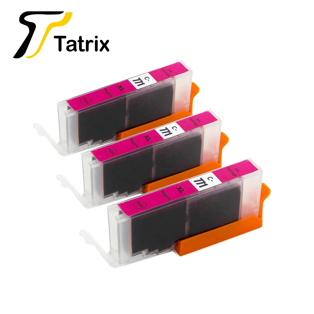 3 mag Tatrix для Canon PGI770XL CLI771XL PGI770 CLI771 чернильный картридж для принтера Canon принтерам PIXMA MG5770 MG6870 MG7770 PIXMA TS5070 TS6070 TS8070 - Цвет: 3 mag