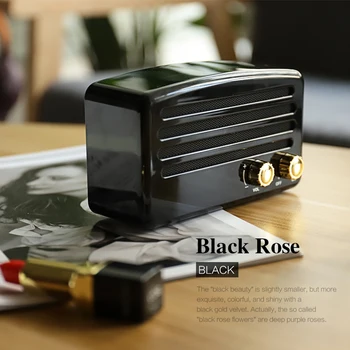 

T5 Retro Bluetooth Speaker Wireless Vintage Radio Mini subwoofer 3D Stereo Sound soundbar TF Card AUX Classic Speakers