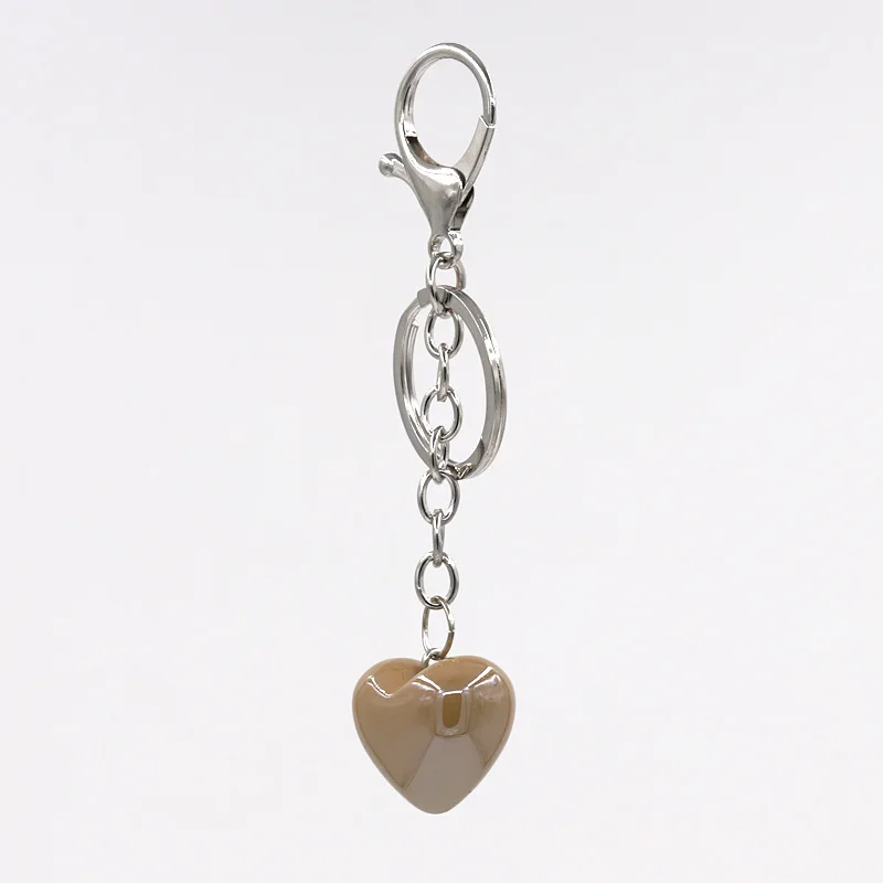 VONNOR ювелирный брелок красочный акриловый кулон в форме сердца кольцо для ключей Женская сумочка аксессуары брелоки для автомобиля - Цвет: K1744d