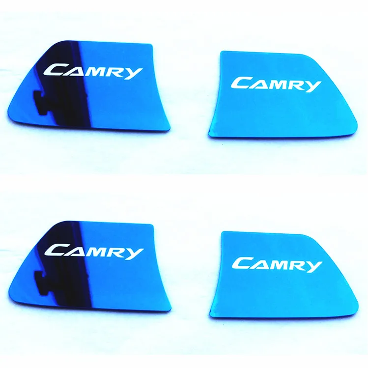 For camry blue Автомобильная внутренняя дверная ручка орнамент наклейка из нержавеющей стали для автомобиля для Toyota Camry 2012- Corolla - Название цвета: For camry blue