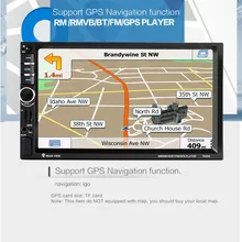 2 Din Автомобильный мультимедийный плеер gps навигация с картой 7 дюймов HD сенсорный экран Bluetooth Радио MP3 MP5 плеер радио