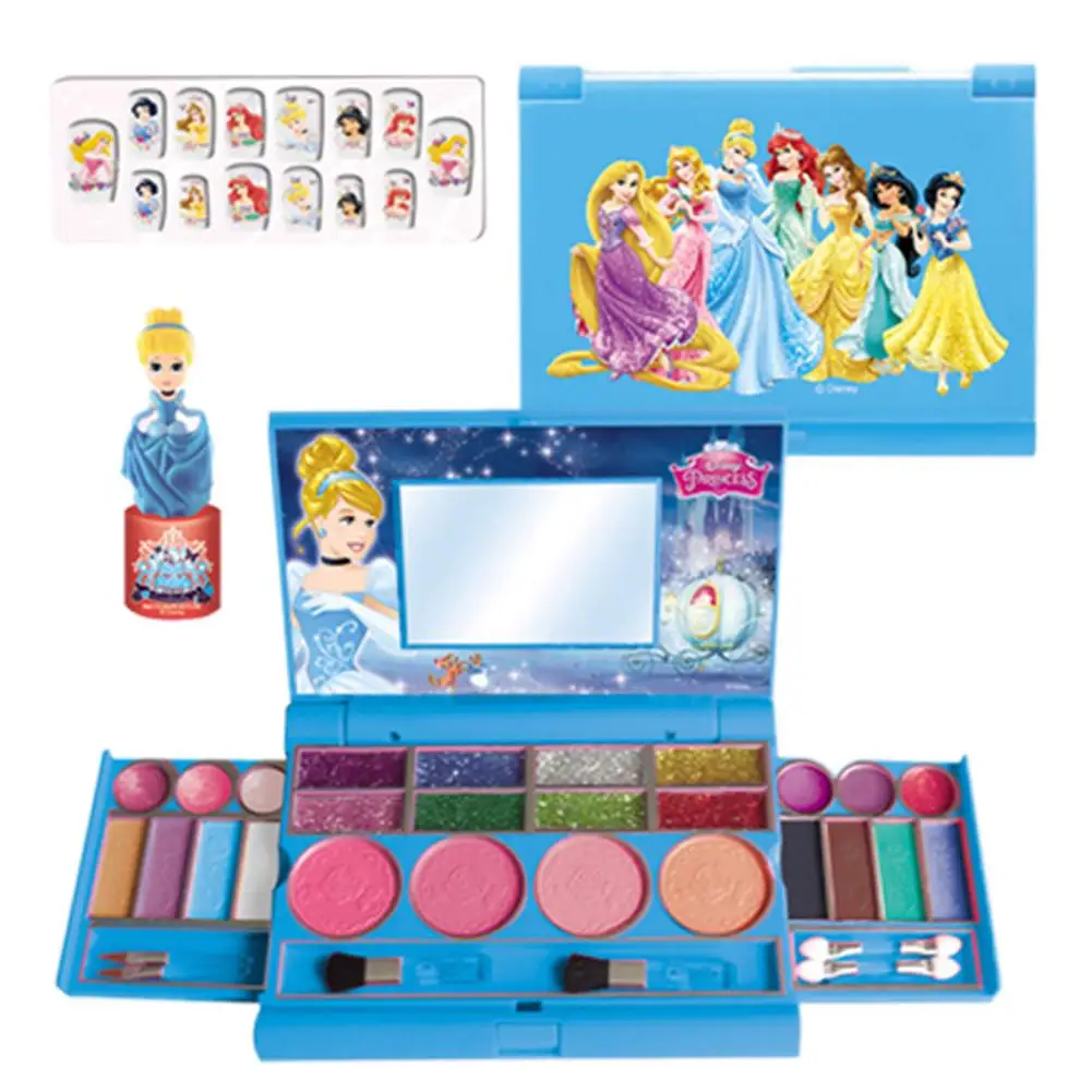 Disney Children's Cosmetics Fashionable Notebook Makeup Box Play House Toy Gift Makeup Toy Suit For Children Birthday Gift