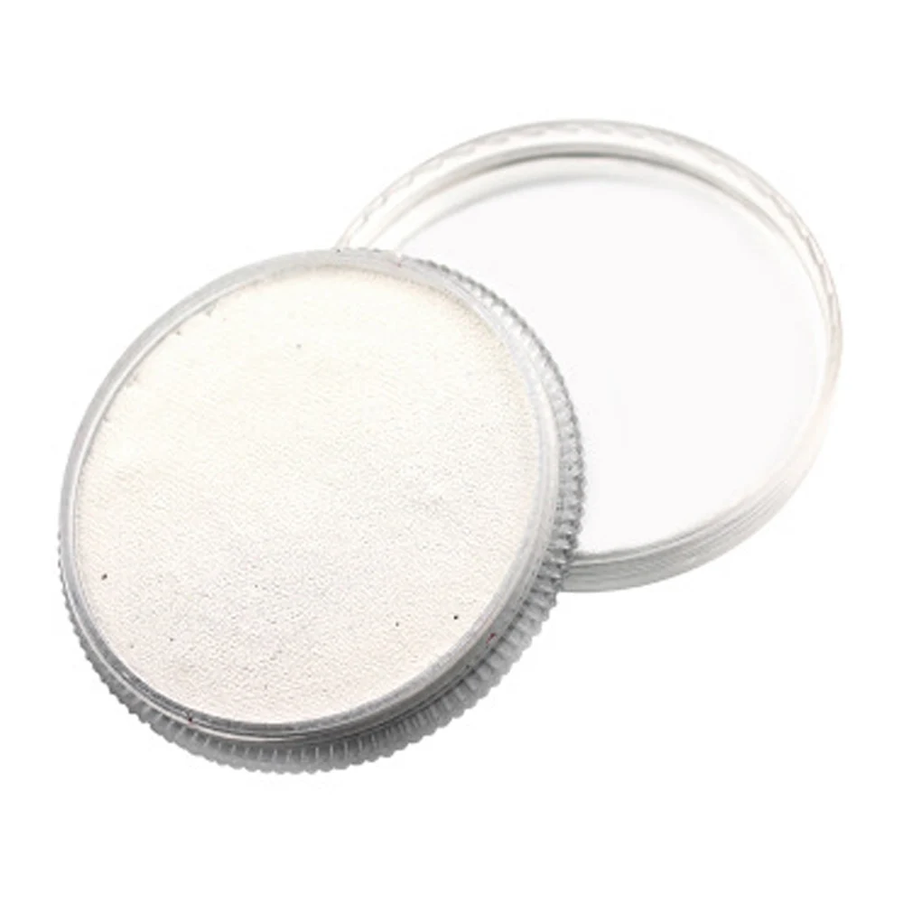 Matte White 30 г нетоксичный моющийся перламутровый цвет матовый пигмент для лица и тела с кистью для рисования, игрушка для детей, взрослых, фестивали, макияж, вечерние - Цвет: Matte White