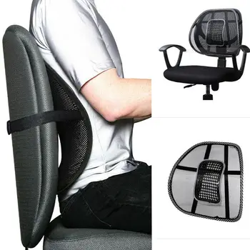 

Easy Lumbar Support For Office Chair,Mesh Back Support with Massage Beads for Comfort and Lower Back Pain Relief