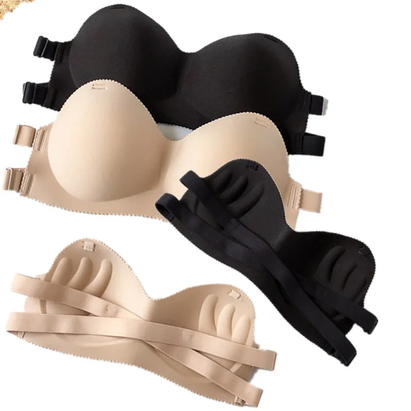 Description Picture 2 of itemBra One Piece Seamless Tube Tops Women Invisible Bra Intimates Strapless Bustier Bandeau Breathable Wrapped Chest Underwear