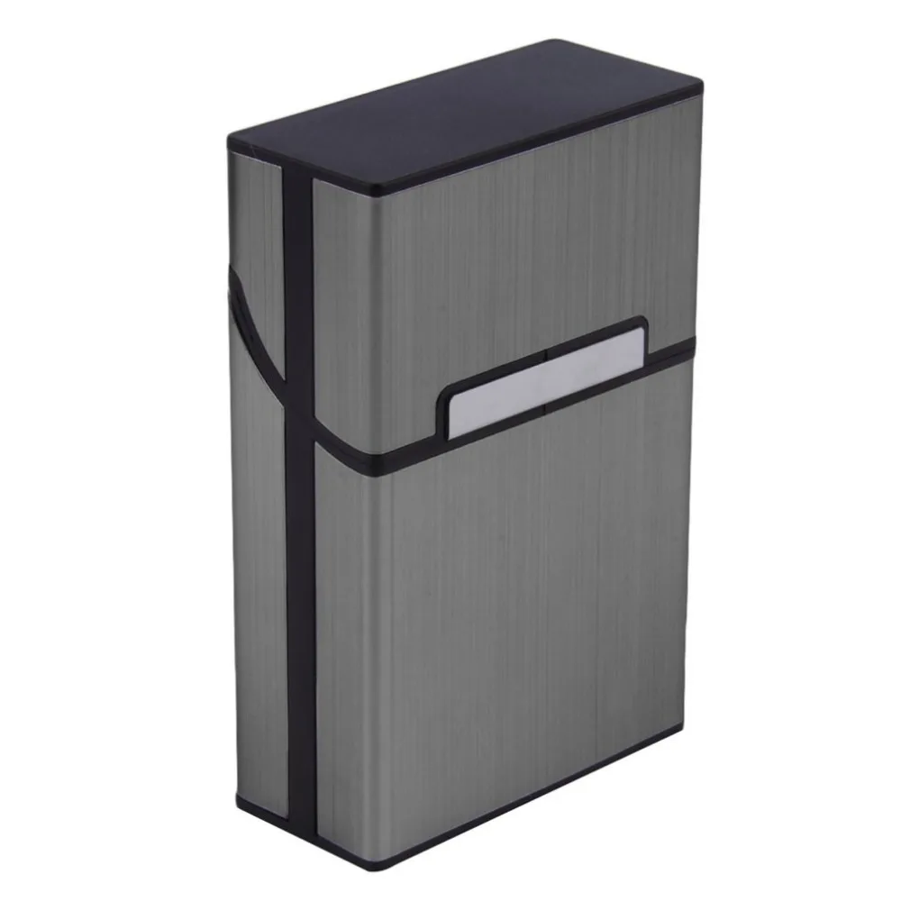 

Portable Cigarettes Slim Aluminum Cigarette Case Cigar Tobacco Holder Box Storage Container Smoking Accessories