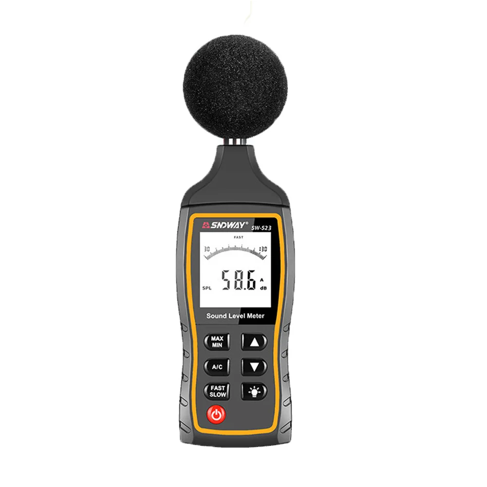 Jadeshay Noise Tester Digital LCD Sound Level Meter Decibel Measurement WT1357