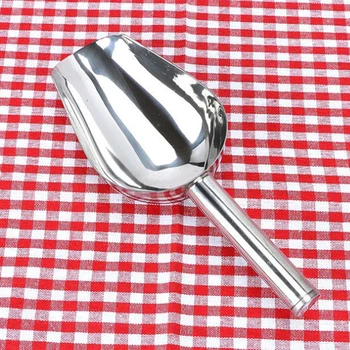 

8" Stainless Steel Ice Scraper Food Buffet Candy Bar Ice Scoops Shovel Kitchen Cooking Tool Food Flour Candy Scraper