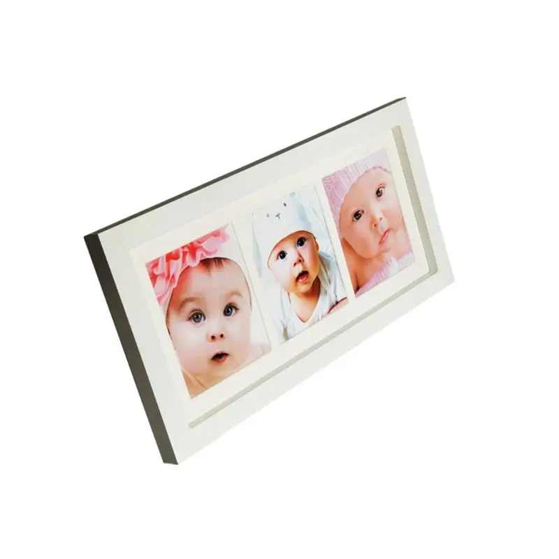 Didplay красивый перламутровый Babyprints новорожденный отпечаток руки и отпечаток ноги фоторамка набор безопасный для ребенка чистый-сенсорный X4YD