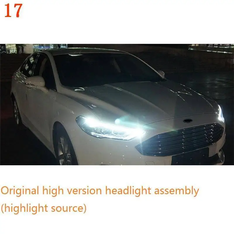 Neblineros Para авто дневной аксессуар для бега Drl внешняя Светодиодная лампа стайлинг фары задние Автомобильные фары в сборе для Ford Mondeo