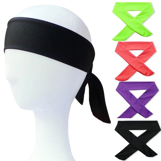 Ninja Headband Tie Sports Sweatband Tennis Running Gym Fitness