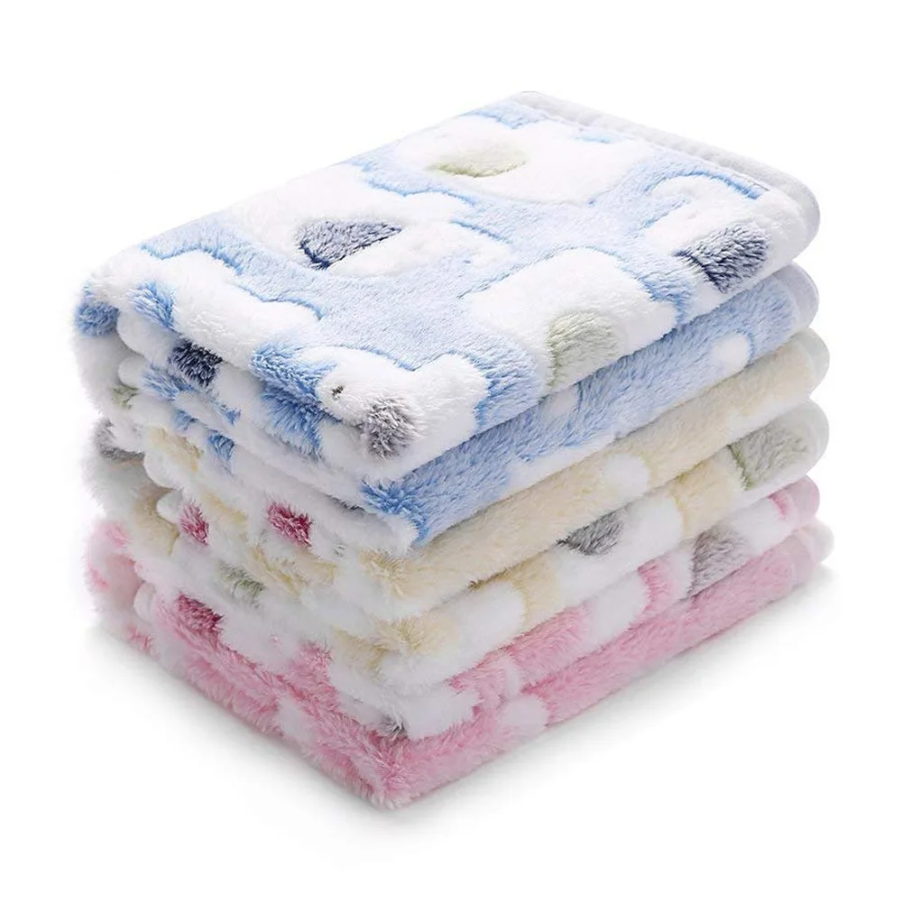 3Pcs Fluffy Pets Blankets Super Soft Flannel Throw Blanket for Dog Puppy Cats 2019ing