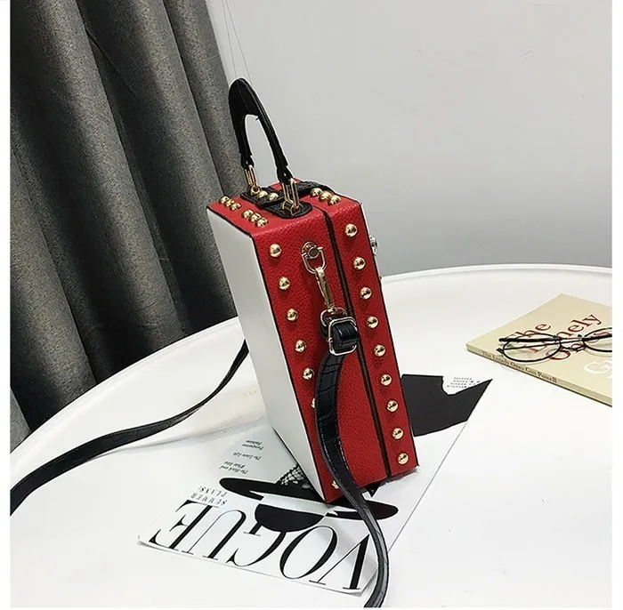 Unua amo Luxury Women Shoulder Bags Diamond Crown Flower Buckle PU Learher Box Style Party Bag For Ladies Mini Messenger Bag