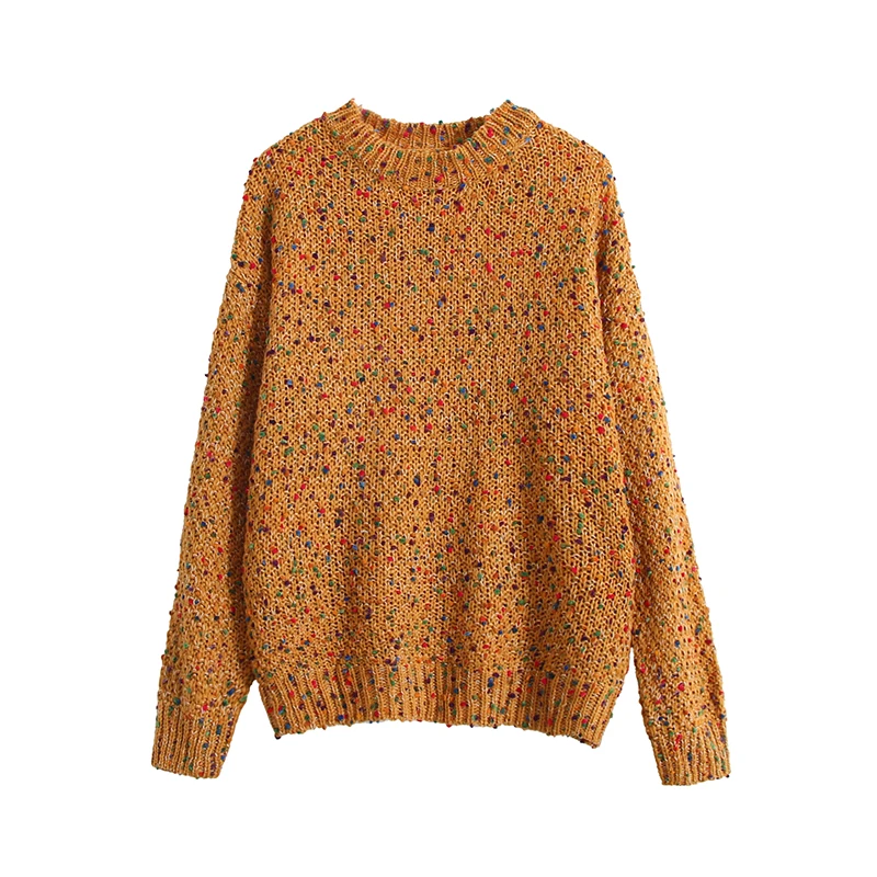 Printed Knitted Loose Pullover