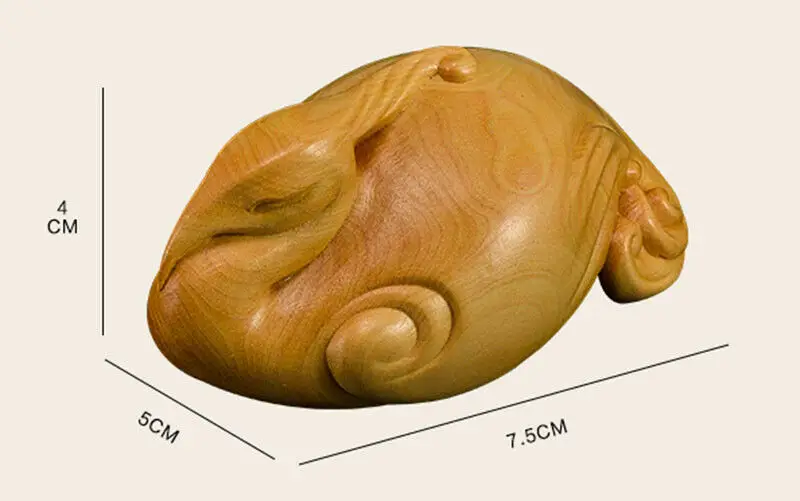Декор для дома Netsuke D183ca - 7*5*4 см резьба из самшита дюйма симпатичная птица розового
