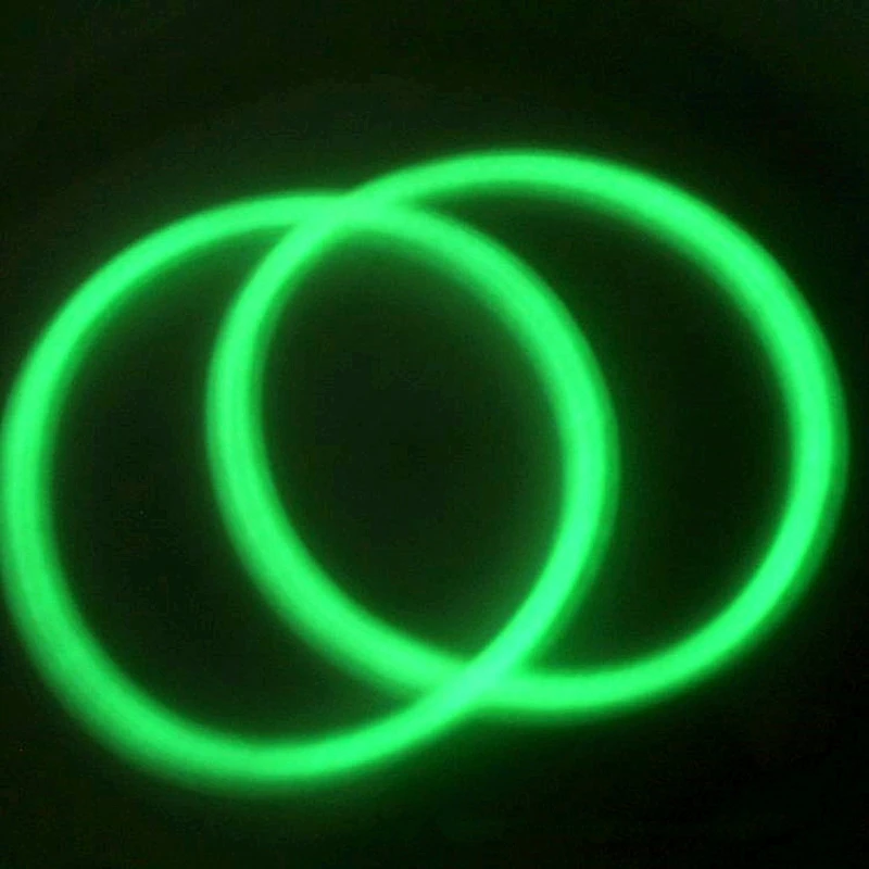 Night Luminous Bracelets Wristband Gummy Silicone DIY Rubber Hairbands 10PCS